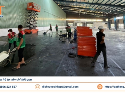 Dịch vụ vệ sinh đánh bóng sàn nhà xưởng