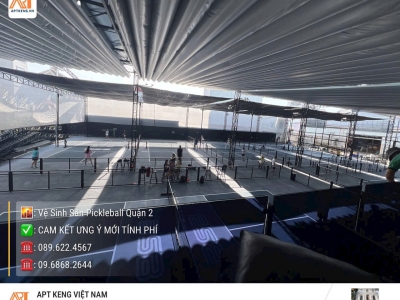 Dịch Vụ Vệ Sinh Đánh Sàn Sân Pickleball TPHCM