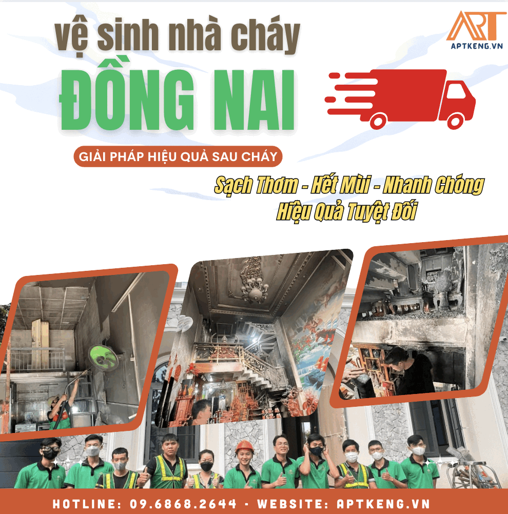 Dịch Vụ Vệ Sinh Nhà Cháy Đồng Nai - KENG SERVICES