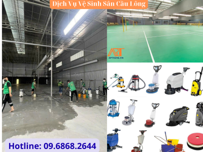 DỊCH VỤ VỆ SINH SÂN CẦU LÔNG TP HỒ CHÍ MINH - KENG SERVICES